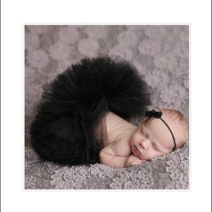 Tutu skirt and headband for newborn photo shoot
